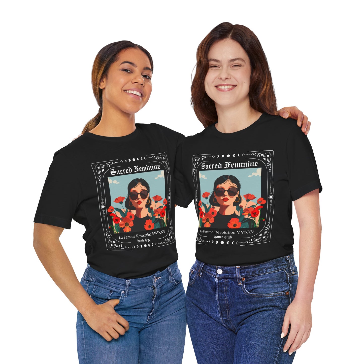 Sacred Feminine Graphic Tee - Celebrating Empowerment & Feminine Energy