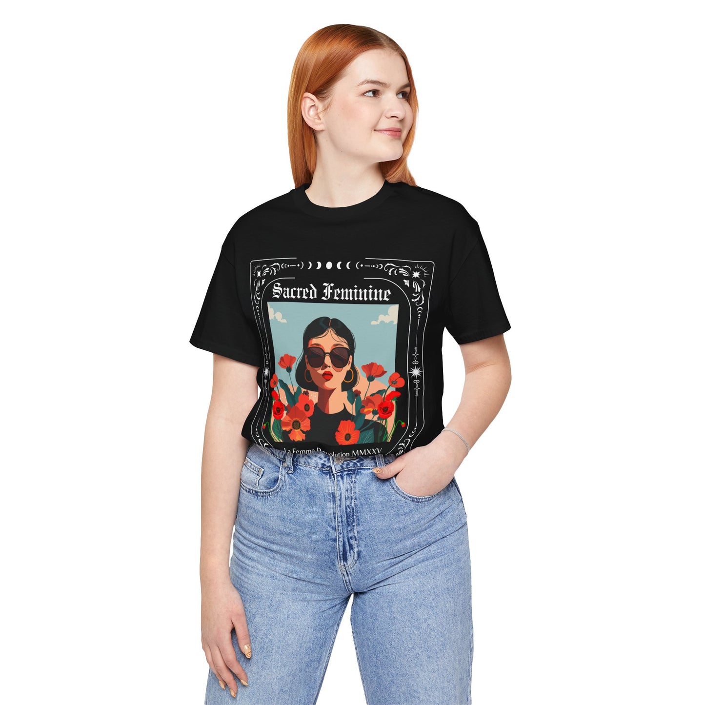 Sacred Feminine Graphic Tee - Celebrating Empowerment & Feminine Energy