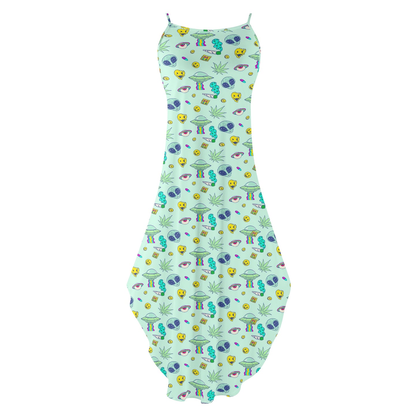 Stoner Invasion Womens Sleeveless Maxi Brunch Dress