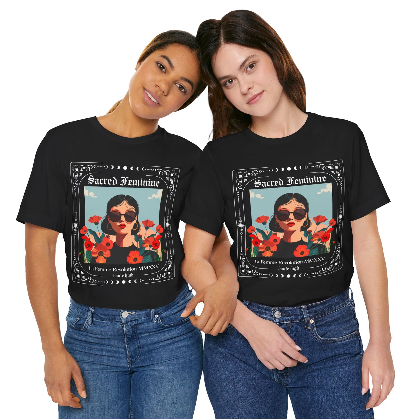Sacred Feminine Graphic Tee - Celebrating Empowerment & Feminine Energy