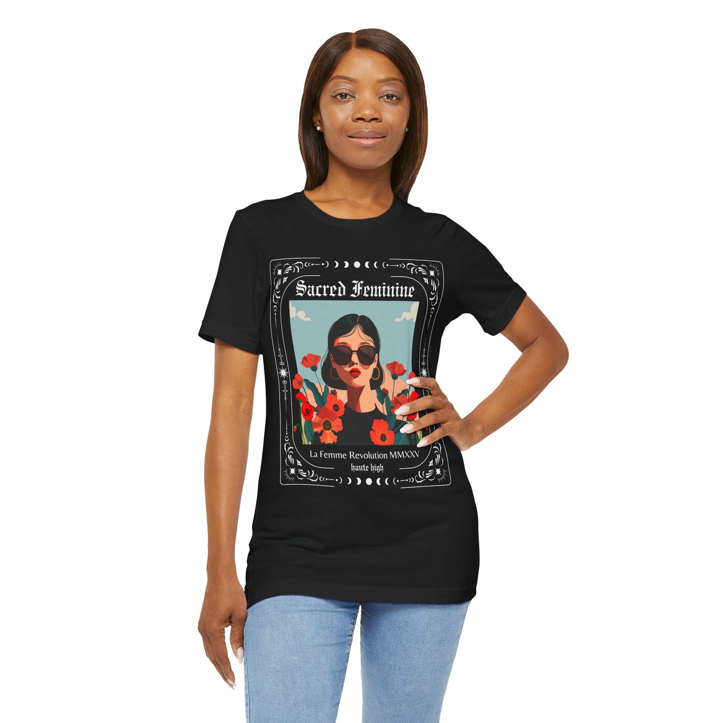 Sacred Feminine Graphic Tee - Celebrating Empowerment & Feminine Energy