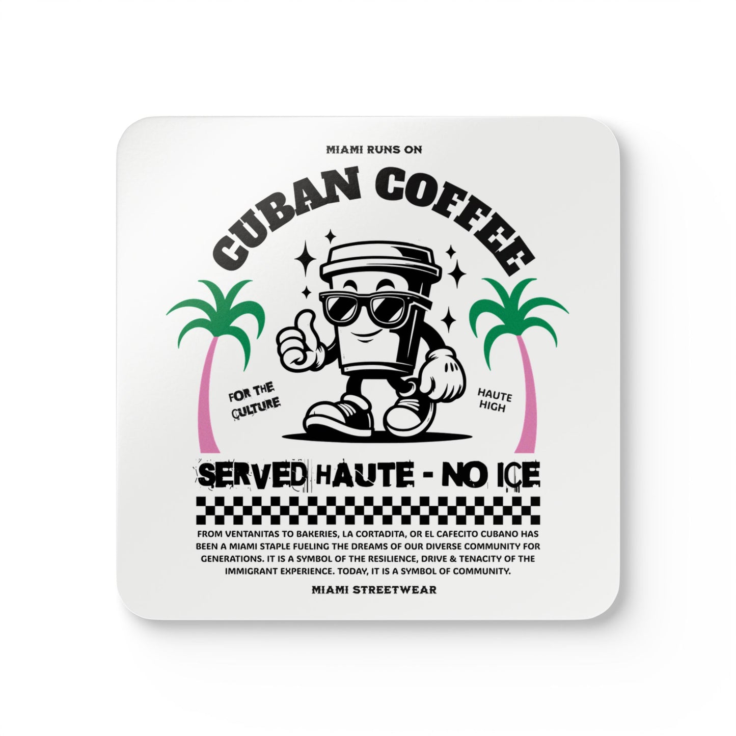 Cuban Coffee Cork Coaster Set - Serve Haute No Ice