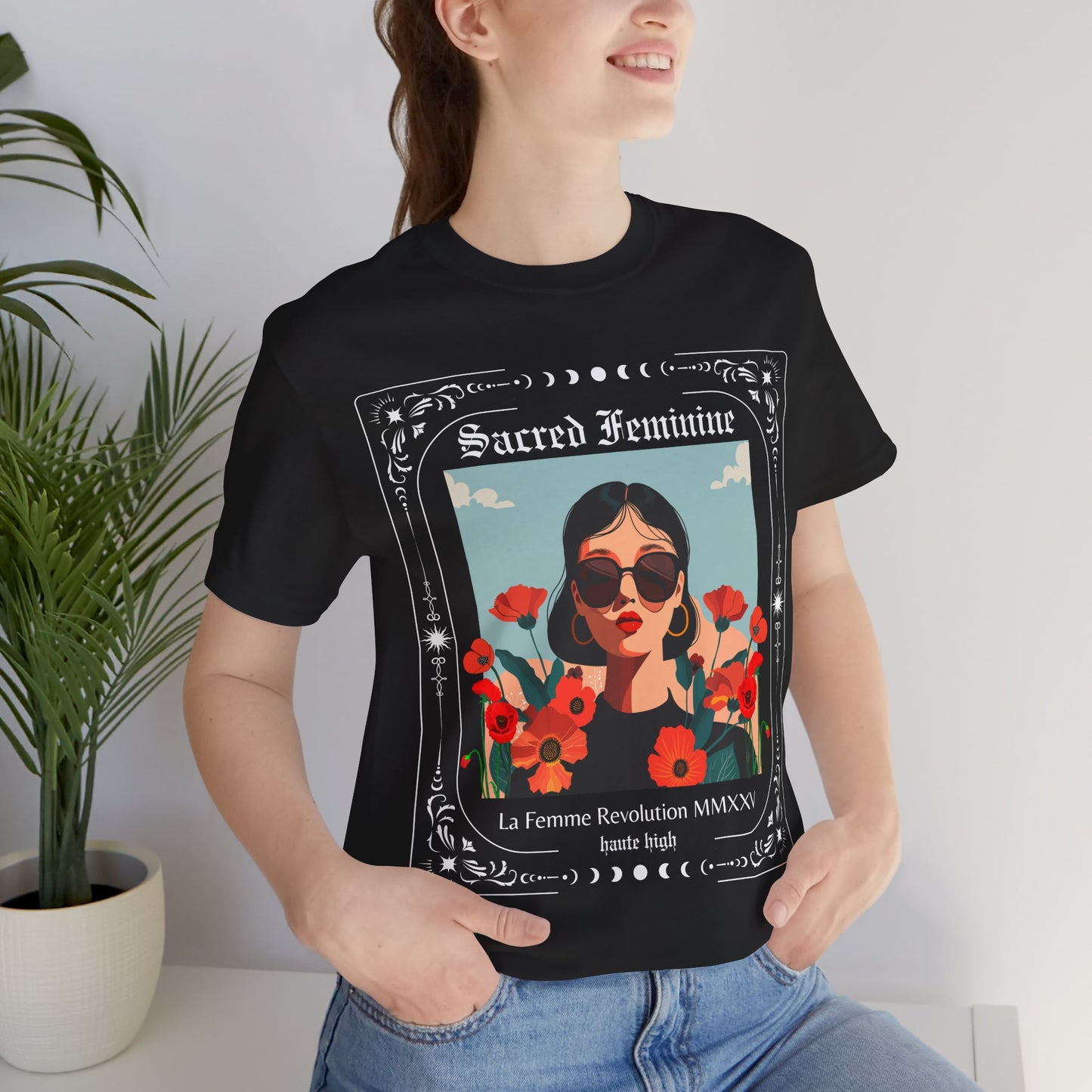 Sacred Feminine Graphic Tee - Celebrating Empowerment & Feminine Energy