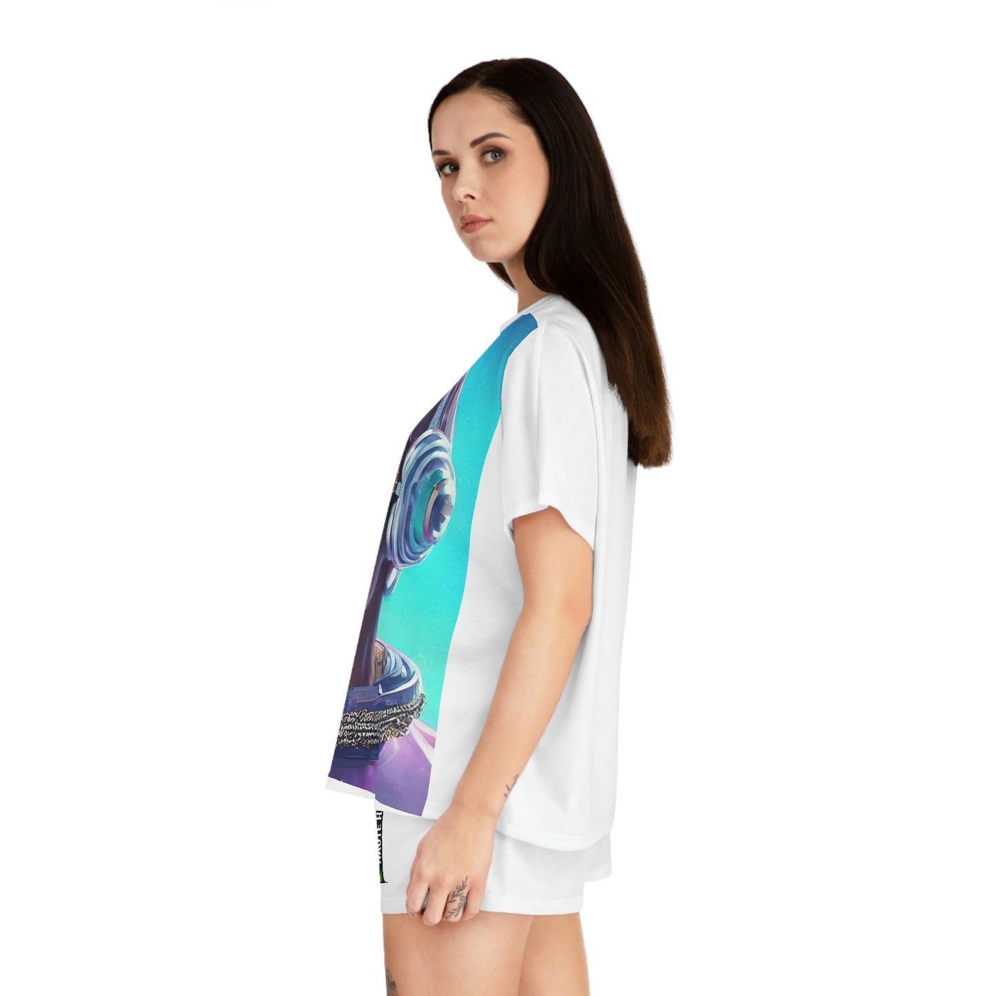 Space DJ Fem Short Pajama Set