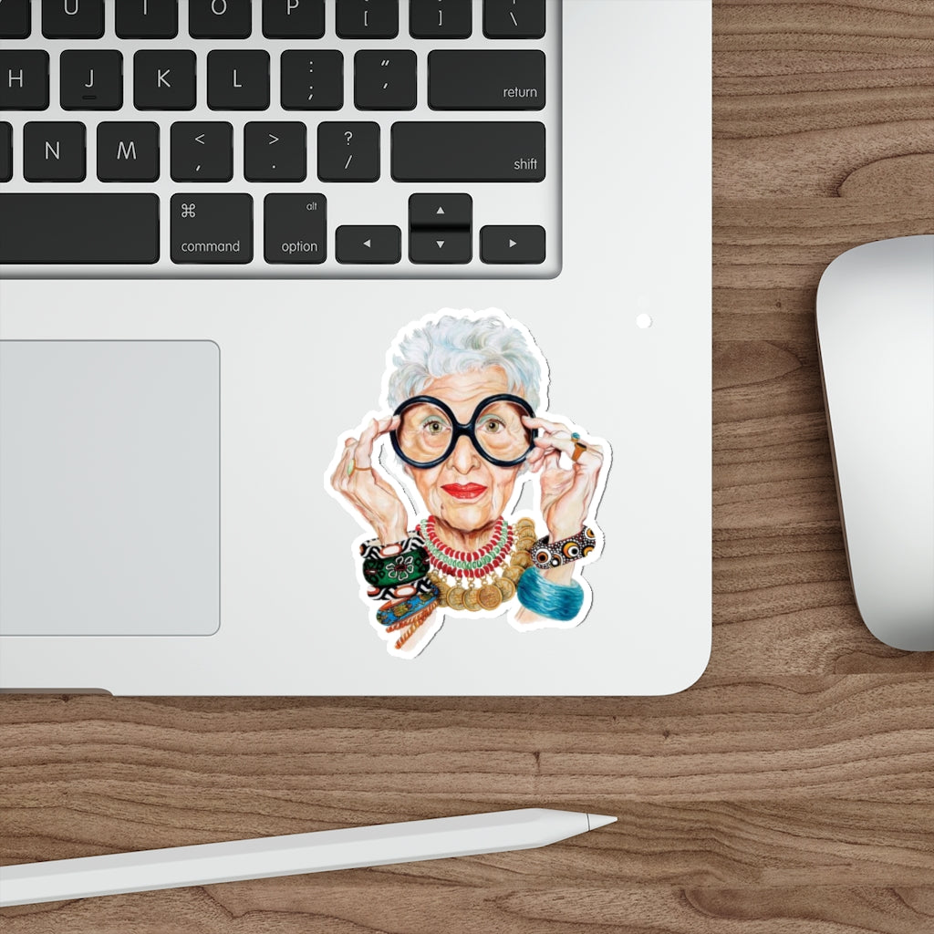 Iris Apfel Die-Cut Stickers