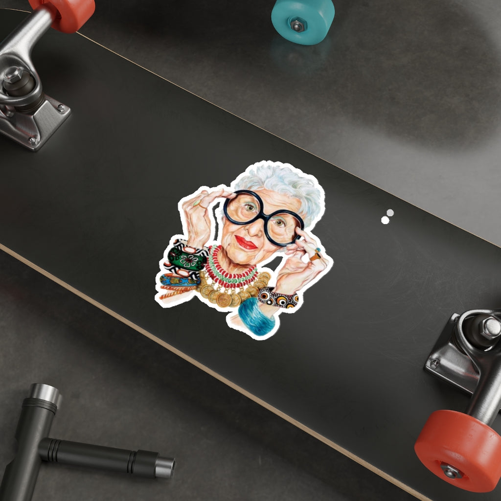 Iris Apfel Die-Cut Stickers