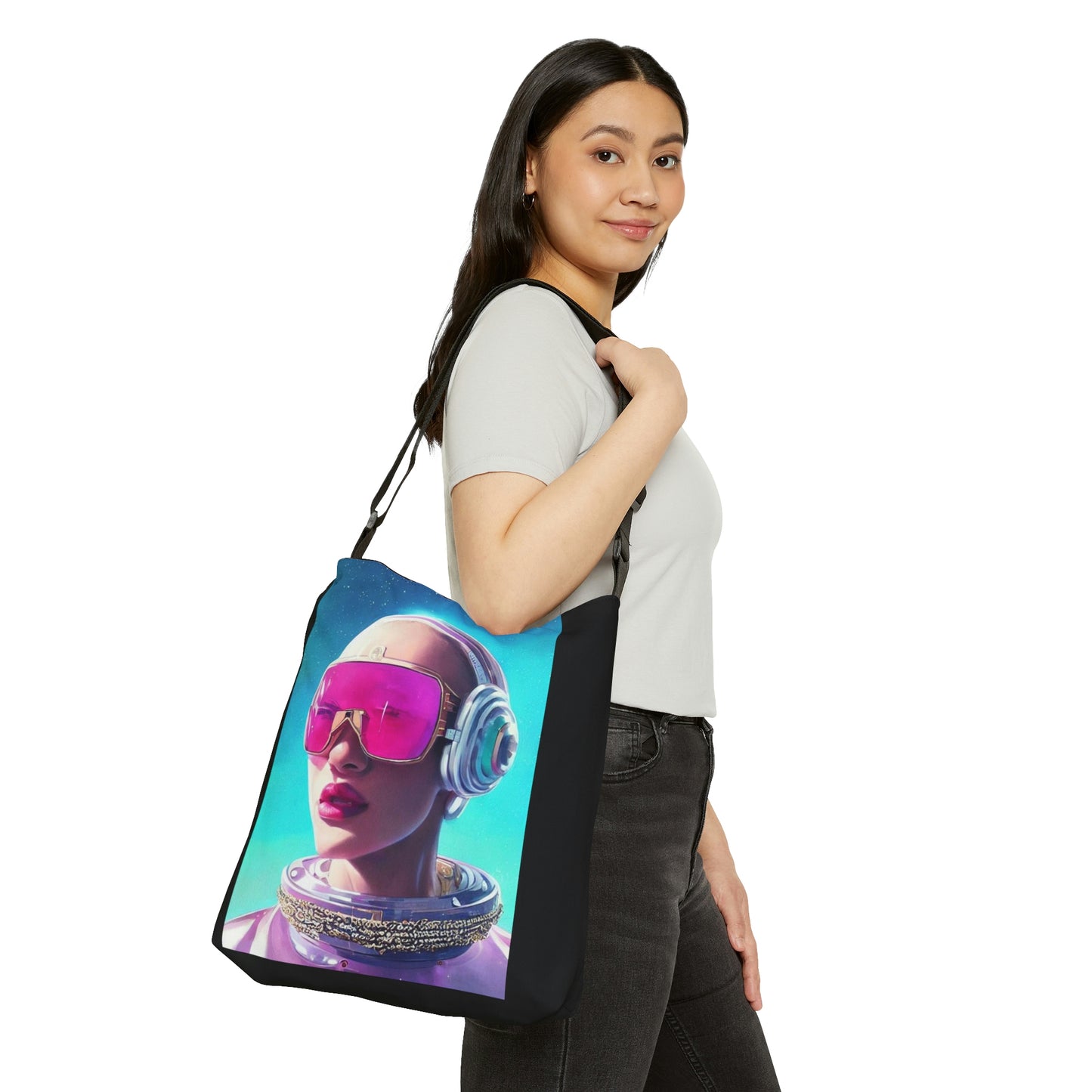 Space DJ Adjustable Tote Bag