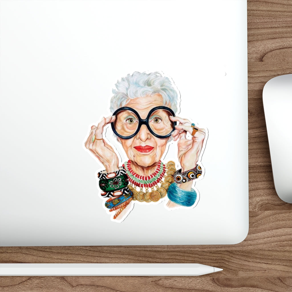 Iris Apfel Die-Cut Stickers