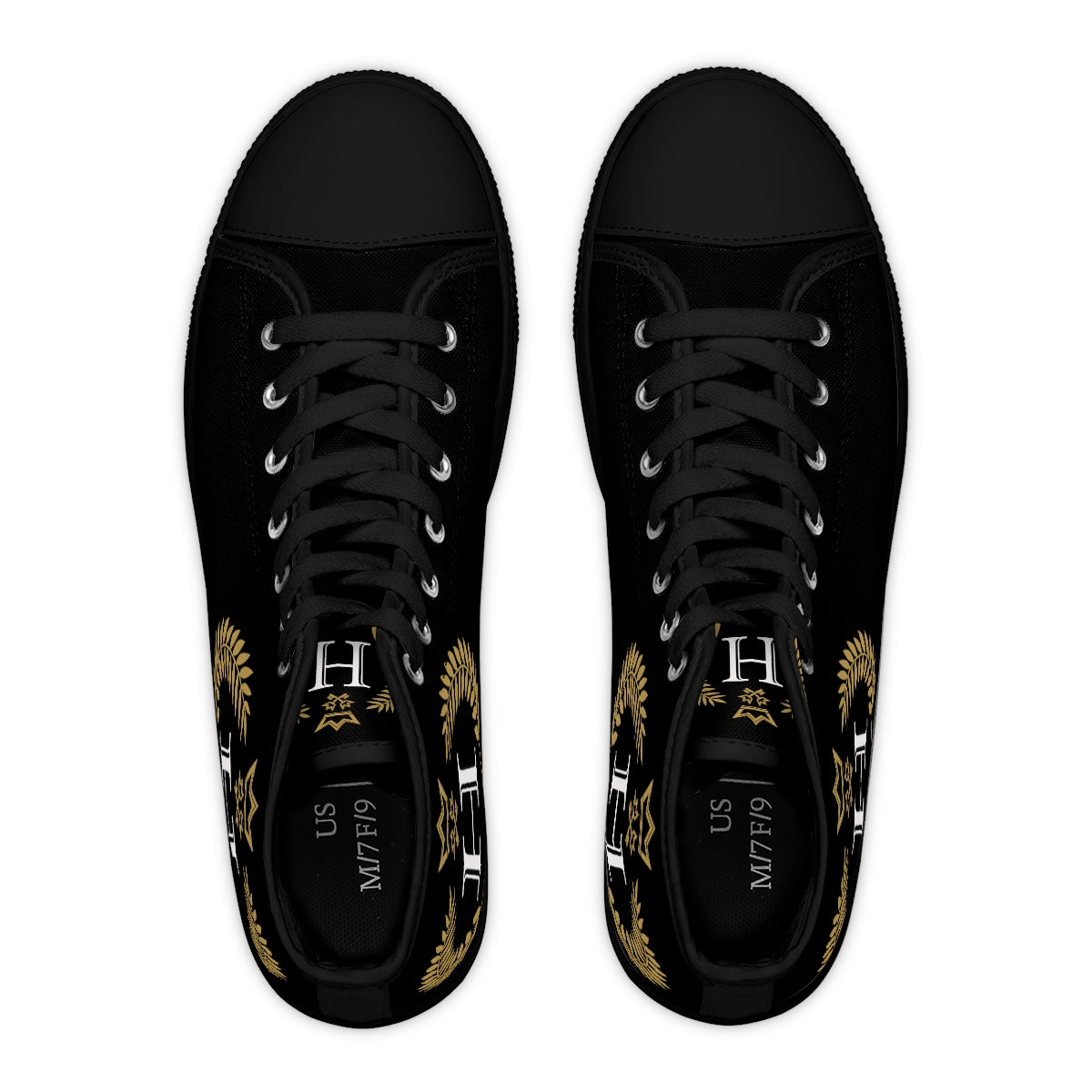 Black Women's High Top Sneakers