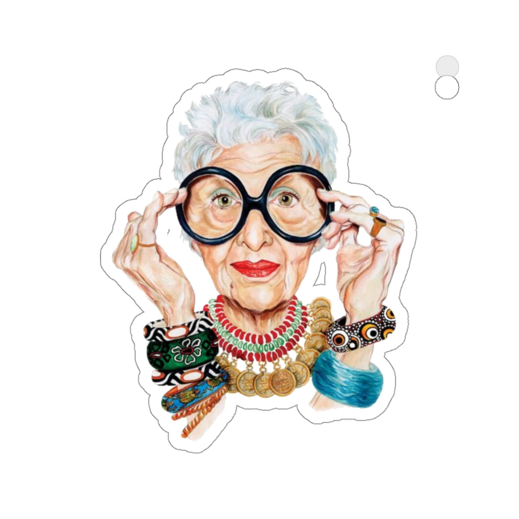 Iris Apfel Die-Cut Stickers