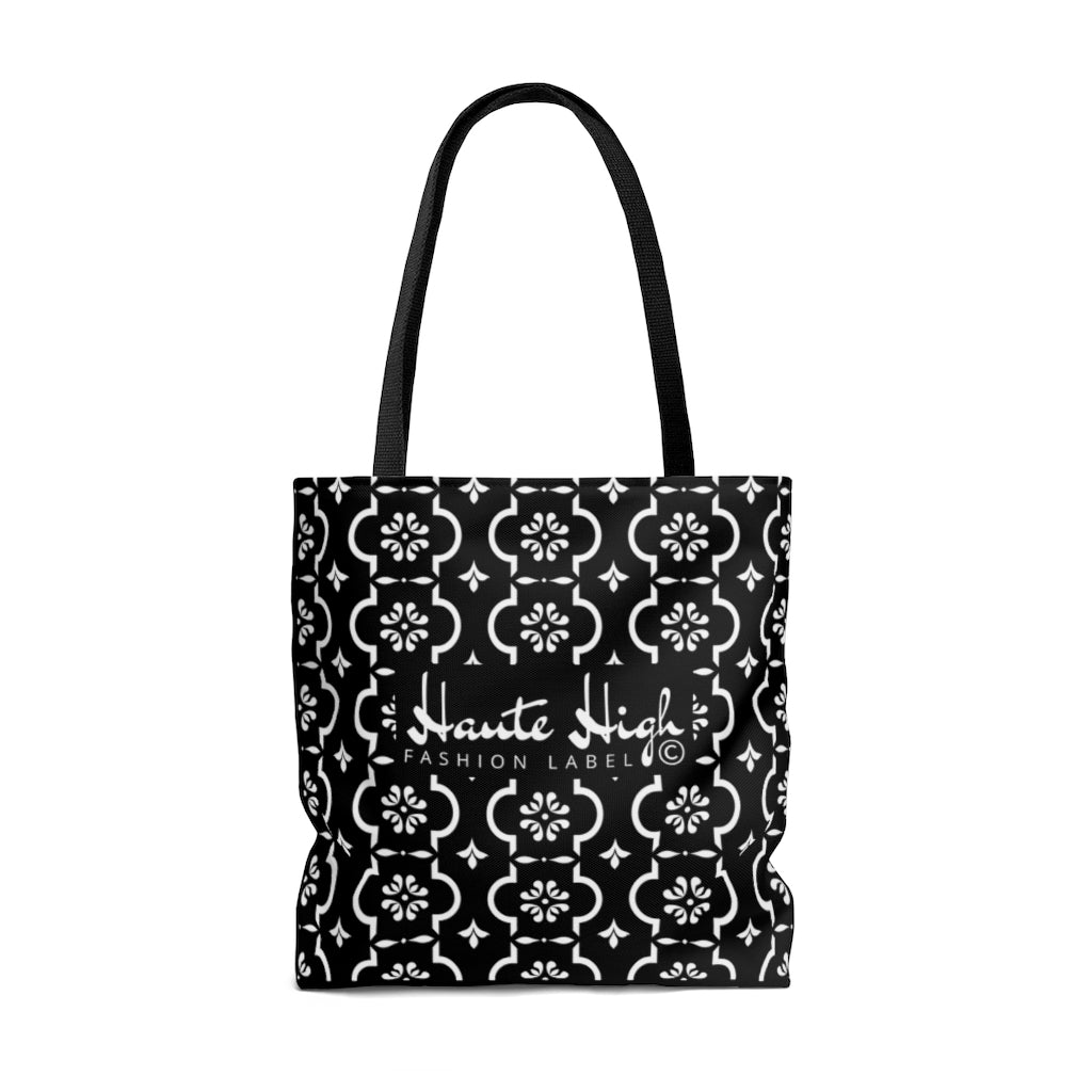 Mija No Seas Pendeja Classic Floral Black Tote Bag