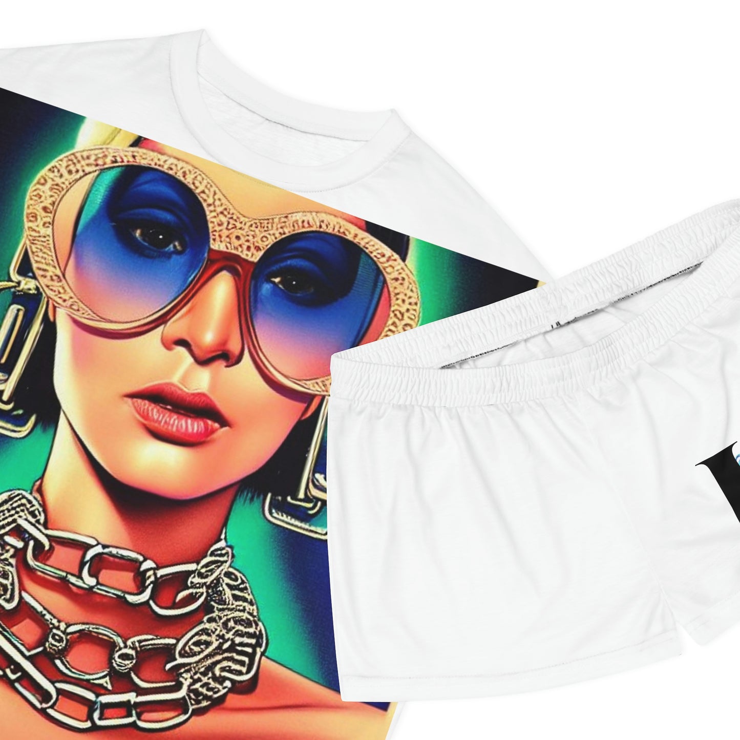 Chain Reaction Fem Short Pajama Set