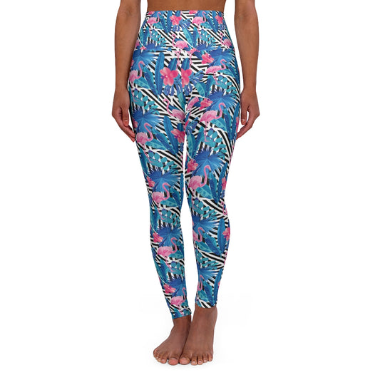 Miami Flamboyance High Waisted Yoga Leggings