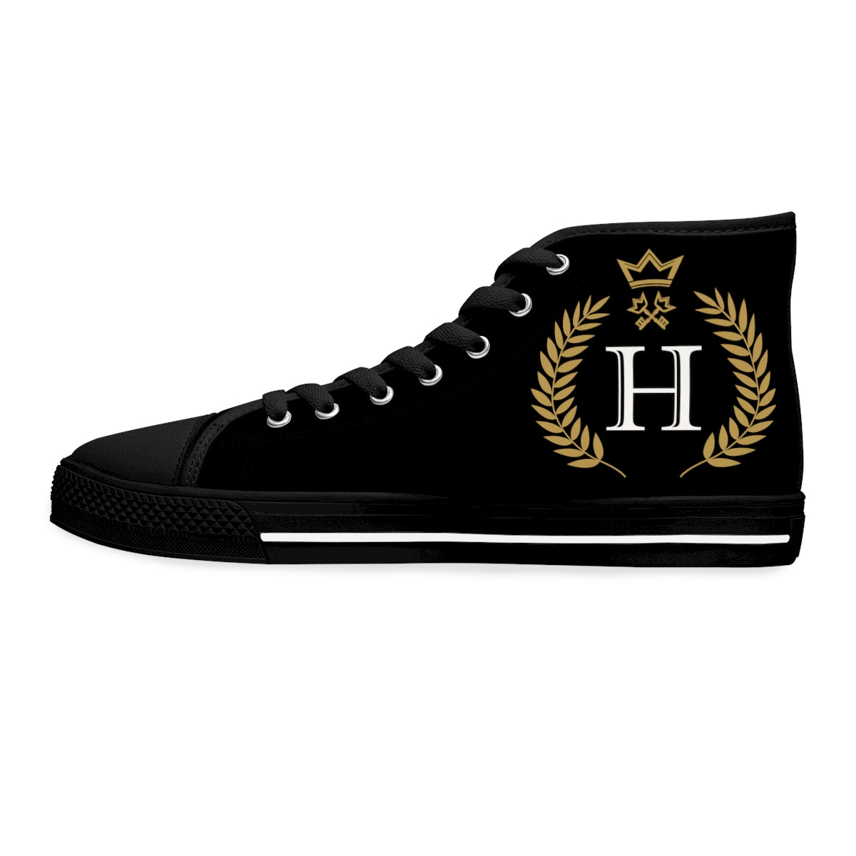Black Women's High Top Sneakers