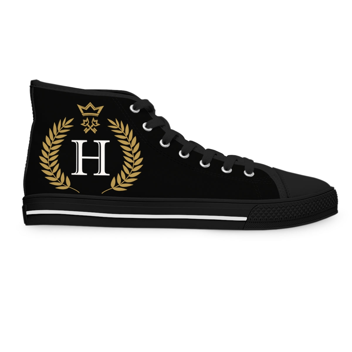 Black Women's High Top Sneakers