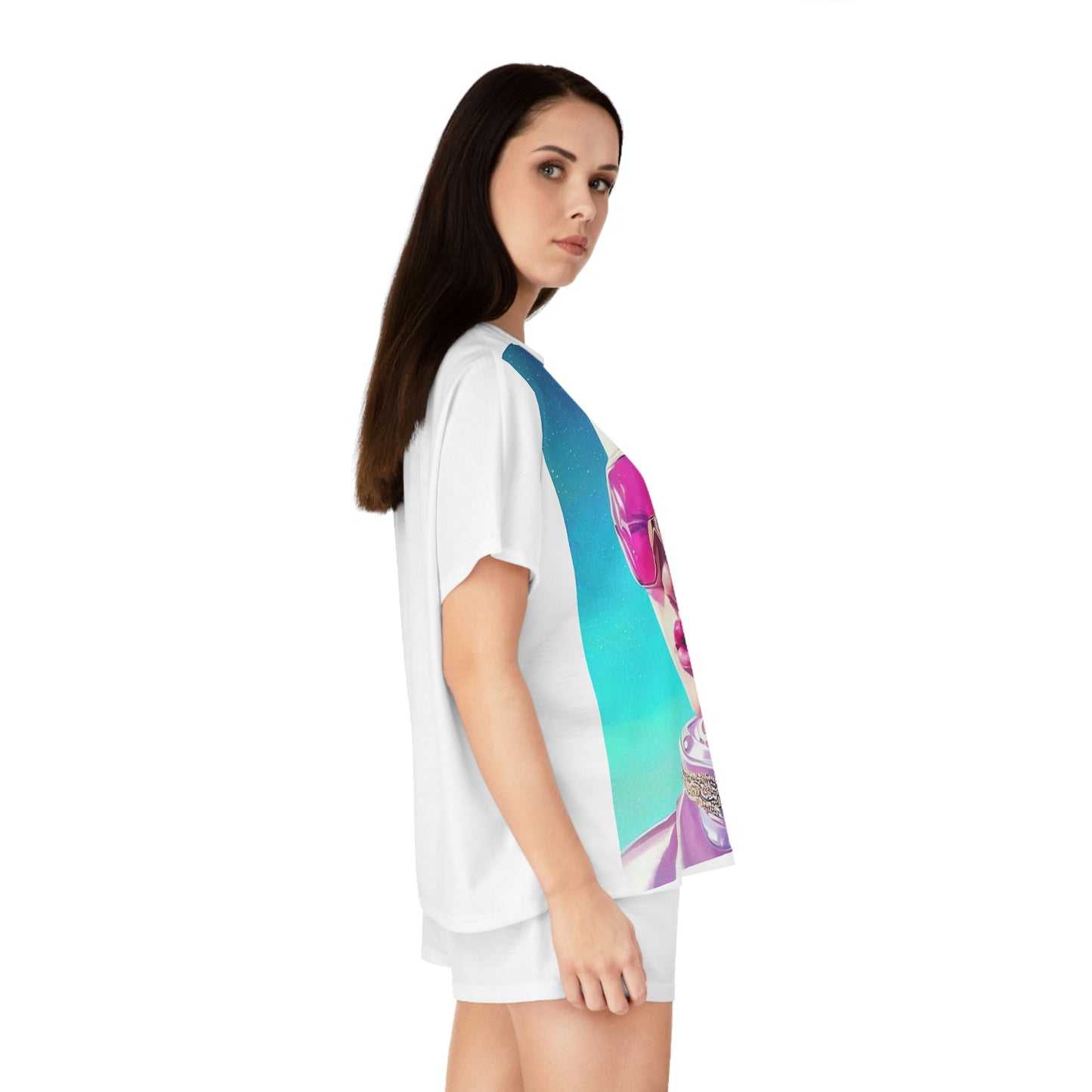 Space DJ Fem Short Pajama Set