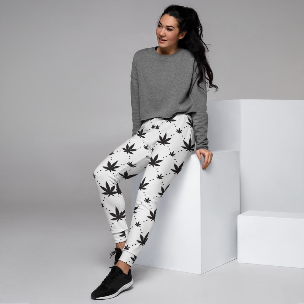 Canna Couture Black & White Women's Joggers