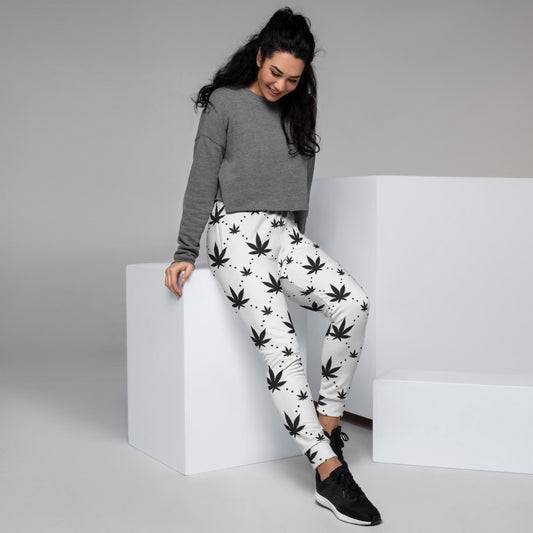 Canna Couture Black & White Women's Joggers