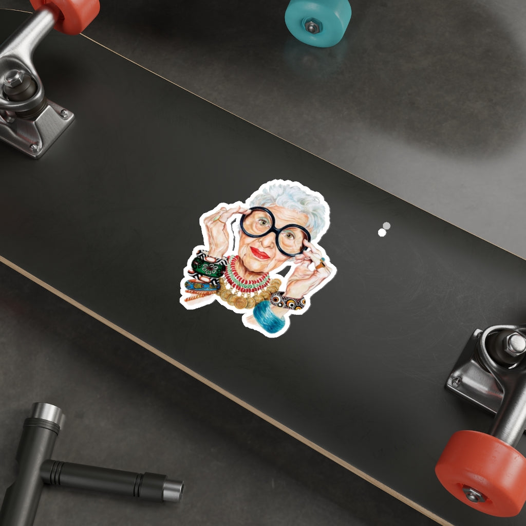 Iris Apfel Die-Cut Stickers