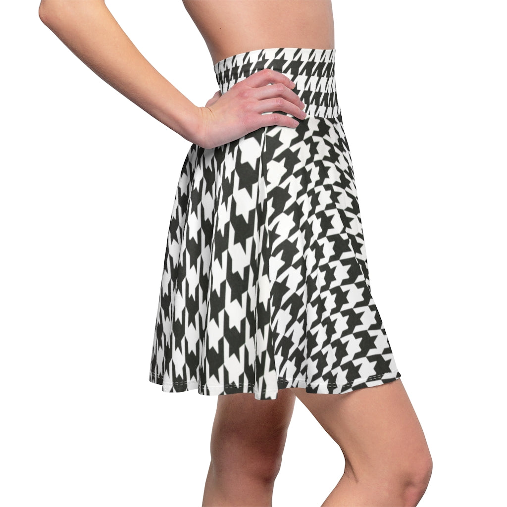 Black & White Houndstooth Skirt
