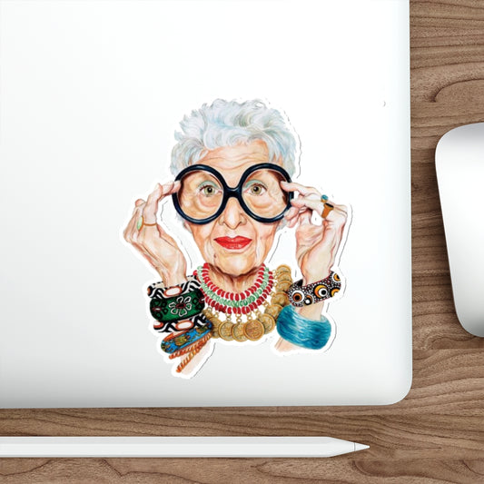 Iris Apfel Die-Cut Stickers