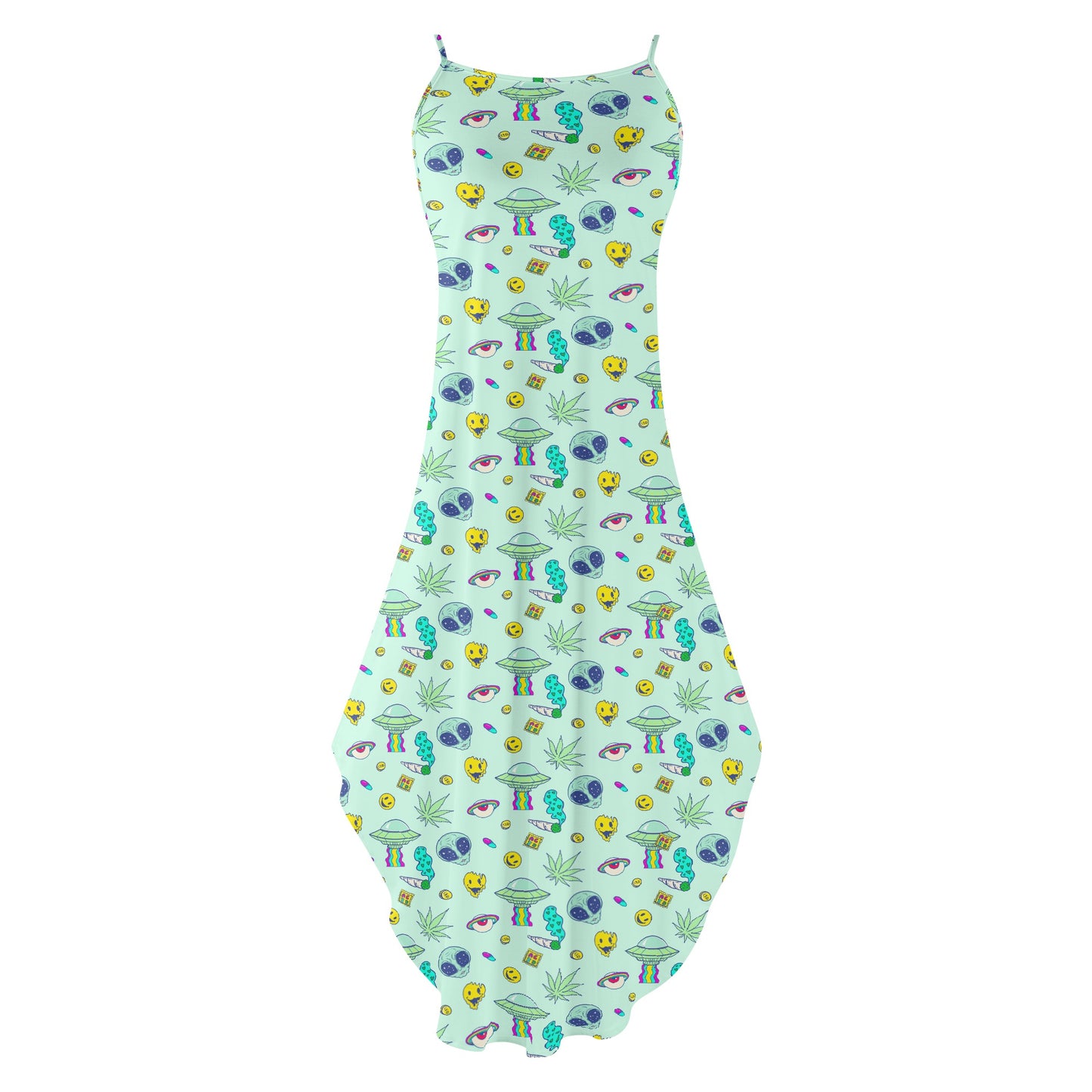 Stoner Invasion Womens Sleeveless Maxi Brunch Dress