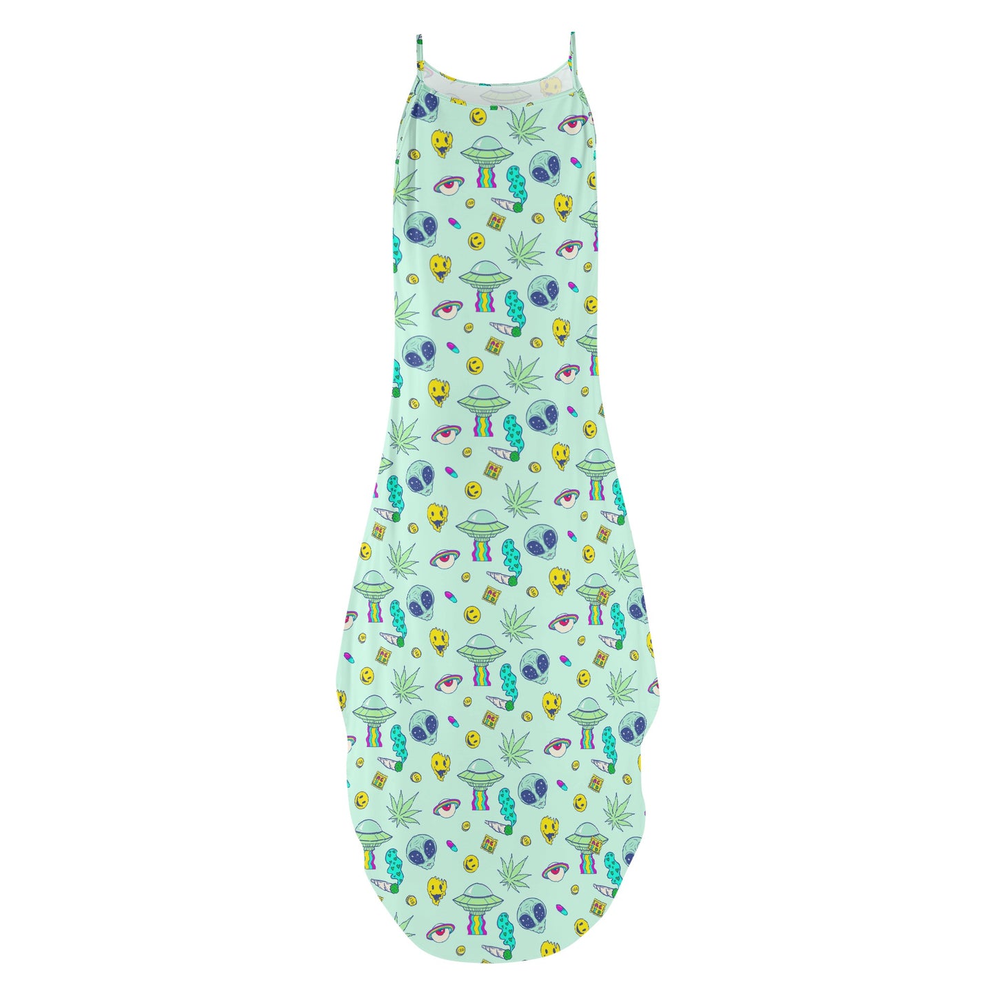 Stoner Invasion Womens Sleeveless Maxi Brunch Dress