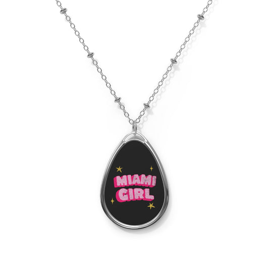 Miami Girl Oval Necklace