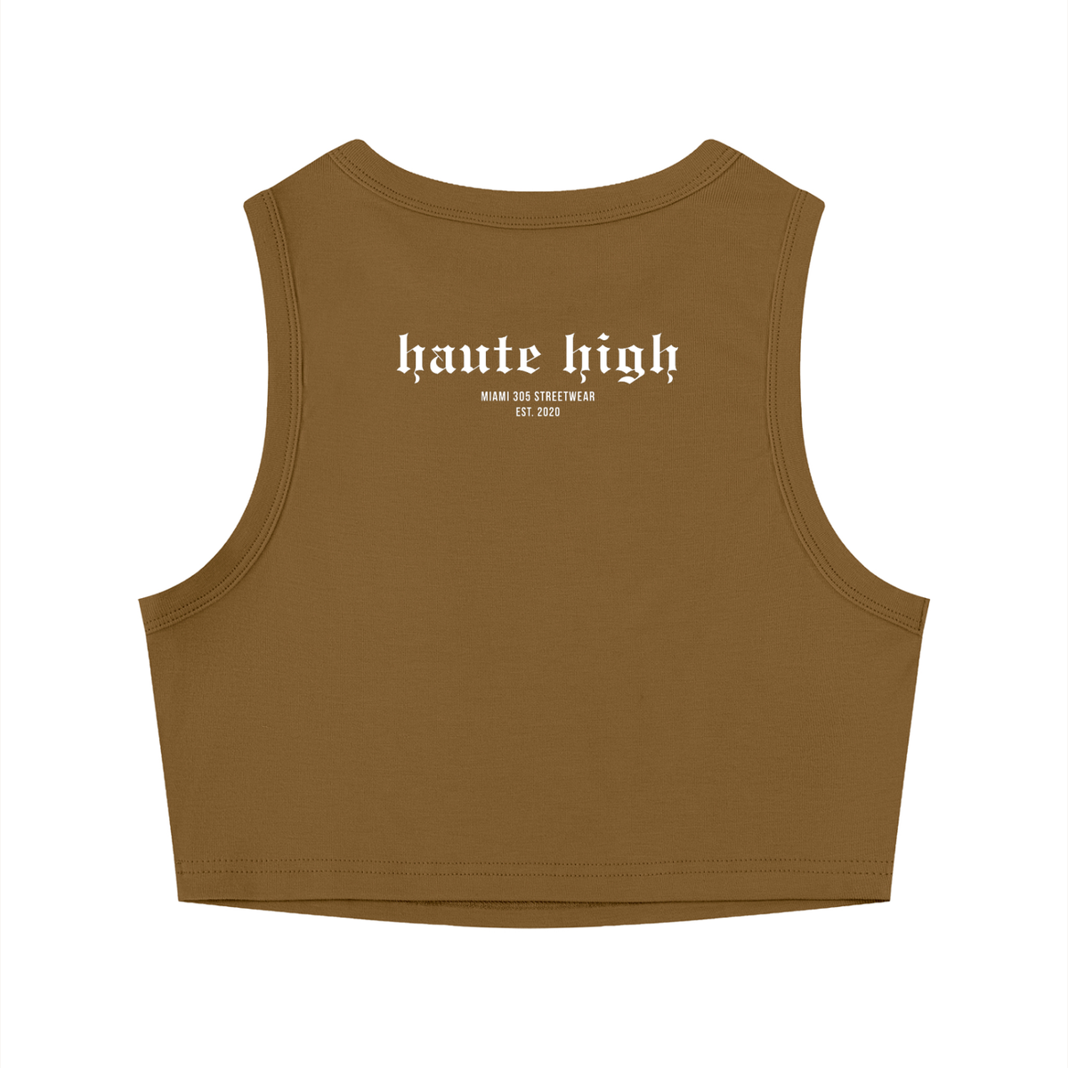 Latina Power Women's Tight Crewneck Crop Tank Top