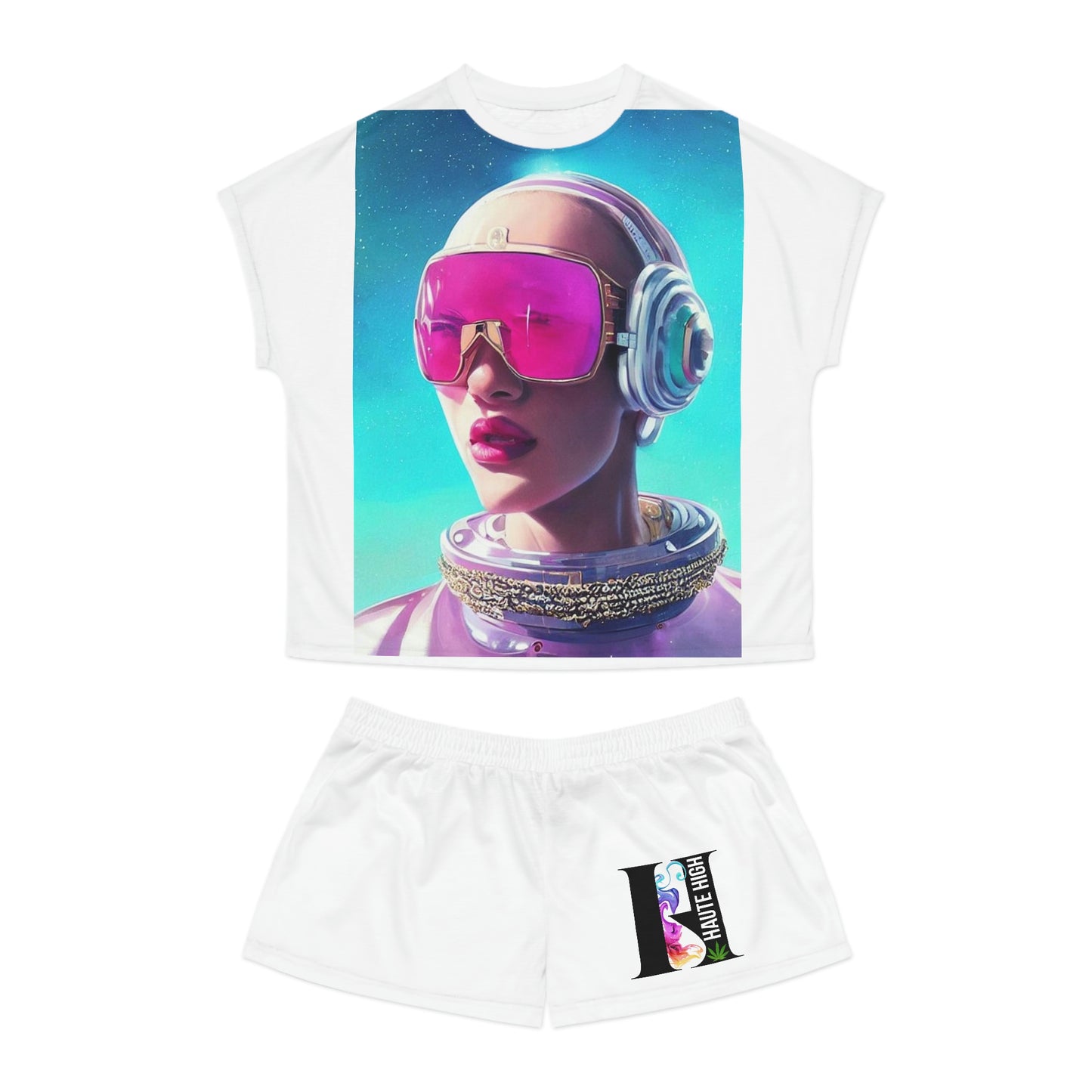 Space DJ Fem Short Pajama Set